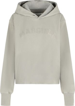 Maison Margiela beige katoenen hoodie