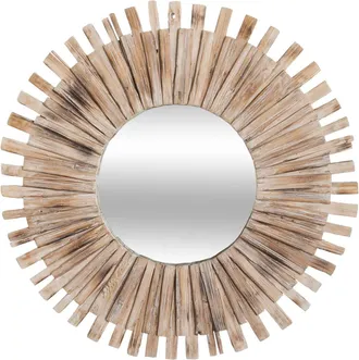 Atmosphera Atmosphera - Espejo &laquo;manon&raquo; - Madera Flotante D88 Cm Cr&eacute;ateur DInt&eacute;rieur