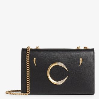 Roberto Cavalli Medium Crystal-Embellished C Logo Shoulder Bag