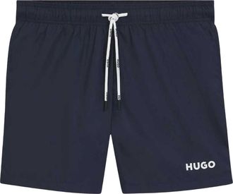 HUGO BOSS Hugo Heren Haiti Contrast Logo Zwemshort (Donkerblauw)