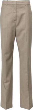 Golden Goose New Relaxed Pant Light Tailoring Wool - Dames - Wijde Broeken - Bruin - L - Katoen - Broeken