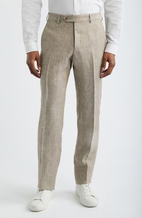 Zanella Parker Linen Pants in Sand at Nordstrom, Size 32