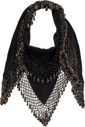Isabel Marant Fazzoletto Ezane con perline - Nero