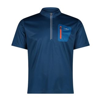 F.lli Campagnolo Radtrikot CMP, Herren, Gr. 58, blau (ocean), Obermaterial: 100% Polyester, Trikots Radtrikot, Fahrradshirt