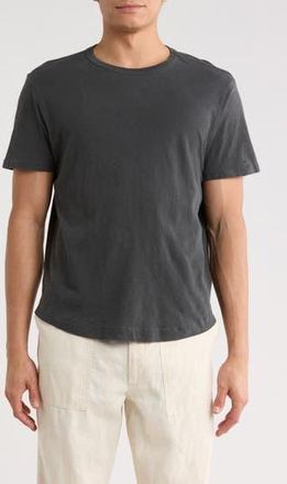 Buck Mason Pima Cotton Slub Curved Hem T-Shirt in Coal Venice Wash at Nordstrom Rack, Size Xx-Large