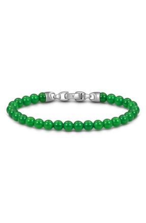 Vincero Spiritual Bead Birthstone Bracelet in May /Green Jade at Nordstrom, Size 8.5