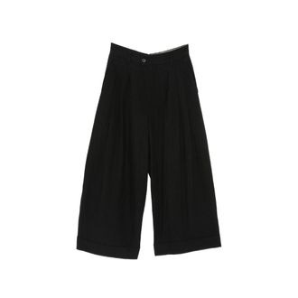 Ziggy Chen Pleated Turn-up Trousers