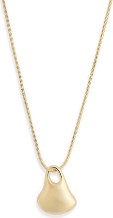 Nordstrom Rack Demi Fine Molten Pendant Necklace in Gold at Nordstrom Rack