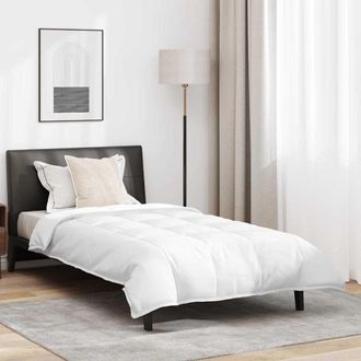 vidaXL Vidaxl - Set Di Piumini Con Cuscino 2 Pcs Bianco 155 X 200 Cm Piume