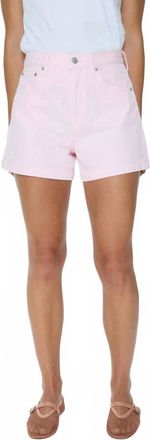 Pistola Denim Saige High-Rise Shorts In Blush