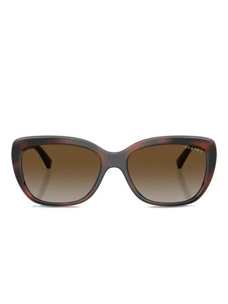 Vogue Eyewear Occhiali da sole cat-eye con decorazione - Marrone
