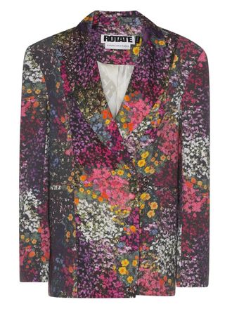 Rotate Blazer met bloemenprint - Paars