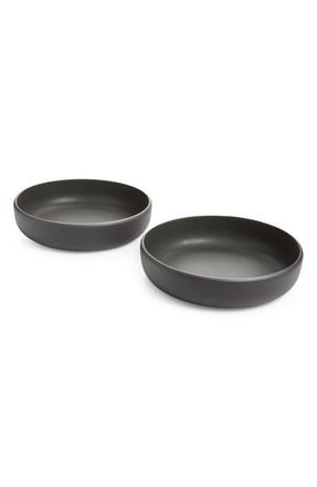 Aaron Probyn Colombo Set of 2 Pasta Bowls in Black at Nordstrom