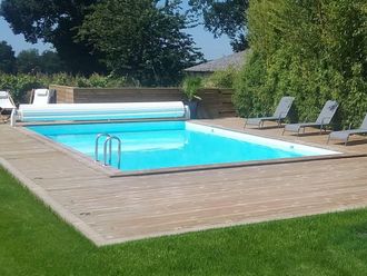 Habitat et Jardin Piscina Rectangular De Madera oceano - 9.20 X 5.20 X 1.44 M