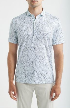 Johnnie-O Taco Tuesday Performance Jersey Polo in White at Nordstrom, Size Xx-Large