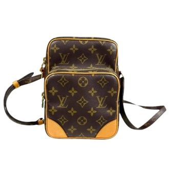 Louis Vuitton Pre-owned Cross Body Bags, female, Brown, Size: ONE SIZE Pre-owned Vintage Canvas Cross Body Bag