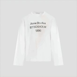 Acne Studios Long-Sleeved Shirt With Distressed Text Design