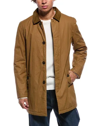 Cole Haan Coated Long Barn Coat