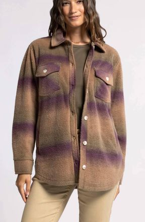 Thread & Supply Tullis Jacket In Eggplant Ombr&eacute;
