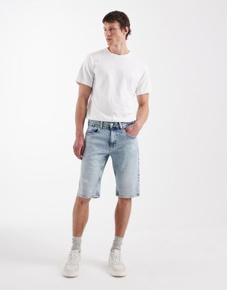 Tommy Jeans Ronnie - Pantaloncini di jeans lavaggio blu chiaro