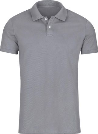 Trigema Poloshirt TRIGEMA TRIGEMA Poloshirt aus elast. Piqu&eacute;, Damen, Gr. XXL, grau (cool, grau), 94% Baumwolle, 6% Elasthan, Basic, Shirts Poloshirt