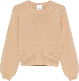 Allude Cashmere Truien - Dames - Cashmere truien - Beige - M - Truien & Vesten