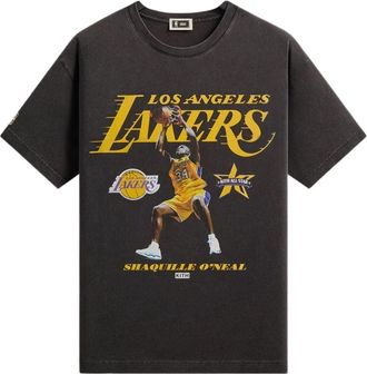 Kith Kith for NBA All-Star Los Angeles Lakers Shaquille ONeal Vintage T-Shirt Black KHM034948-001