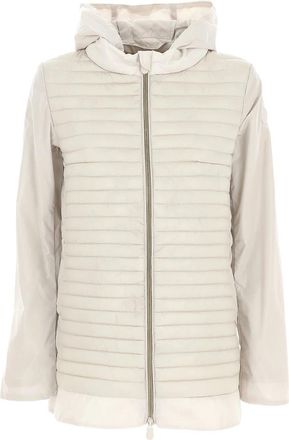 Save The Duck Ivoor Wollen Jas - Dames - Dons jassen - Beige - S - Wol - Jassen