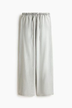 H&M Denim Pull-on Trousers in Light Gray at Nordstrom, Size Xx-Small