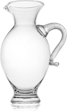 IVV sahara jarra h-25,5 cm-transparente asa estriada lt-1,3