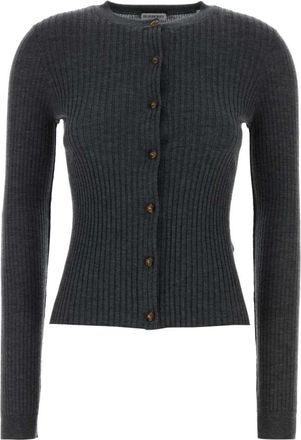 Burberry Cashmere Cardigan - Dames - Cashmere truien - Grijs - M - Kasjmier - Truien & Vesten