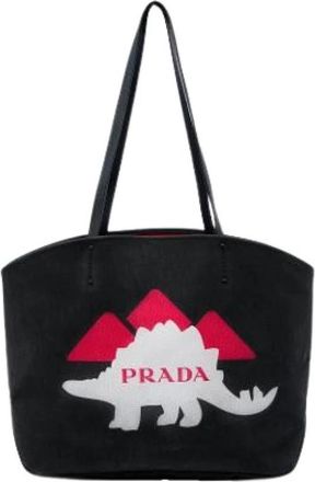Prada Pre-owned Tote Bag - Dames - Vintage Shopper - Zwart - ONE Size - Leer - Vintage