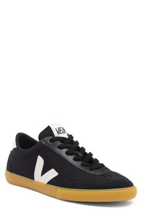 Veja Volley Canvas Sneaker in Black/White/Natural at Nordstrom, Size 42