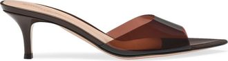 Gianvito Rossi Elle 55 Mules in Brown at Nordstrom, Size 36.5