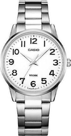 Casio Casio Influencer Analog Watch Silver White MTP-1303D-7B