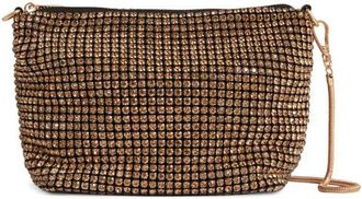 Reiss Leah Crystal Convertible Clutch in Gold at Nordstrom