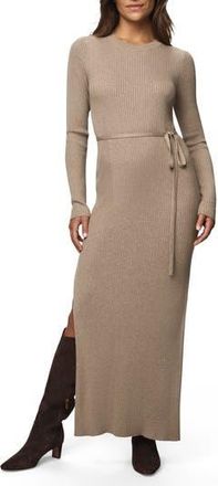 Splendid Georgie Long Sleeve Maxi Sweater Dress in Light Cedar Heather at Nordstrom Rack, Size X-Large