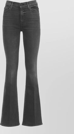 Mother straight leg flared denim jeans trousers