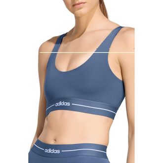 adidas Originals Hyperglam Light Support Sports Bra in Preloved Ink at Nordstrom, Size X-Large