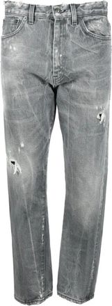 Dondup Straight Jeans, female, Gray, Size: W27 Cotton Jeans