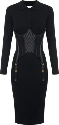 Elisabetta Franchi Knit Bustier Dress