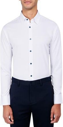W.R.K Regular Fit Solid Performance Dress Shirt in White at Nordstrom Rack, Size 16