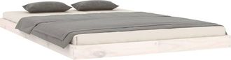 vidaXL Estructura De Cama Sin Colch&oacute;n Madera De Pino Blanca 120x200 Cm Vidaxl