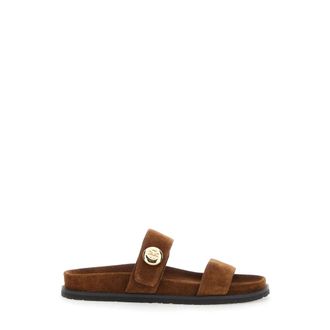 Tory Burch Tory Burch, Sliders, female, Brown, Size: 10 US Romy Sandal