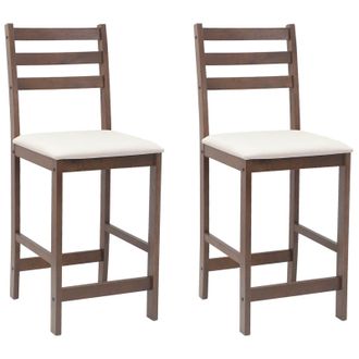 vidaXL Sillas De Comedor 2 Pcs Marr&oacute;n Claro 40 X 47,5 X 99,5 Cm Vidaxl