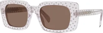 Celine CL4213IS27E Studded Acetate Sunglasses - Clear