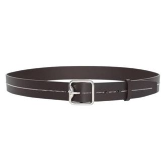 Burberry Studded 35 Leather Belt, Size 105