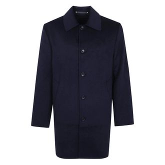 Paul Smith Lange jas - Heren - Mantels - Blauw - Maat: L