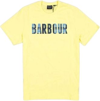 Barbour Shield Grafisch T-shirt - Heren - T-shirts - Geel - M - Katoen - Tops