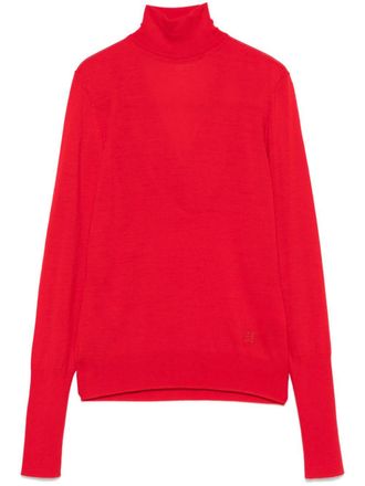 Givenchy open-back wool sweater - women - Wool - M - Red
